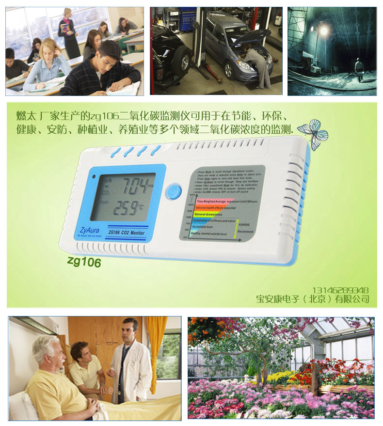 ZG106二氧化碳监测仪应用领域